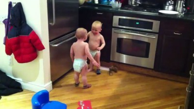 twin baby boys have a conversation - part 2