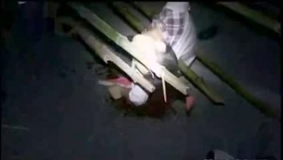 Напоролся на бамбук - шашлык ...