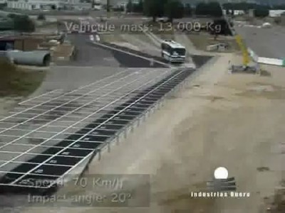 краш-тест отбойной ленты