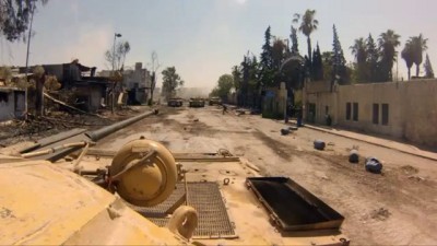 Сирийские танки атакуют зону контролируемую повстанцами