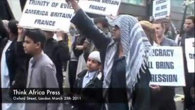 Sharia march and Interview Oxford St March 25