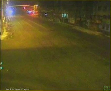 ДТП Белгород [21.02.2012] / 2я камера видеонаблюдения