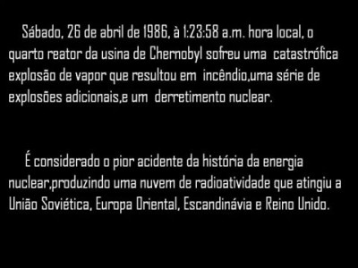 Victims of the Chernobyl nuclear accident. / Vitimas do Acidente nuclear de Chernobyl.