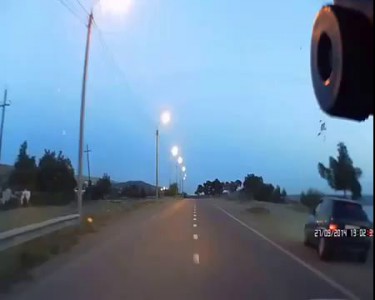 Опасный случай на дороге у Тбилисского моря