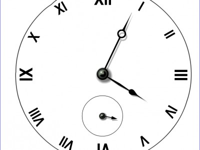 free-flash-clock-60_римские_черно-белые