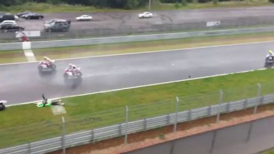 Авария Андреа Антонелли Супербайк, Москва