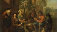 Bloom, Norbert van - Peasants playing cards