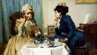 Laing, Annie Rose (Scottish 1869-1946) Conversation Piece