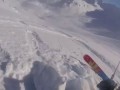 Ped's first run Heli-Skiing