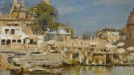 Brooklyn_Museum_-_Temples_and_Bathing_Ghat_at_Benares_-_Edwin_Lord_Weeks_-_overall