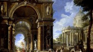 Паоло Панини. Цирцея, принимающая Одиссея на пиру. 1718-17