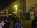 Riots near Abu Dhabi Plaza in Astana city ( Kazakhstan )
