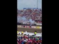 Race truck lost an engine during competition