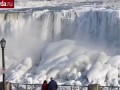 Видео замерзшего Ниагарского водопада. Смотреть всем!