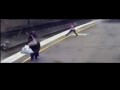 Incredible Video Shows Woman Save Child on Train Tracks with Only Seconds to Spare