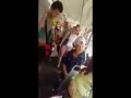 Бабушка в красноярском трамвае возмущается на кондуктора