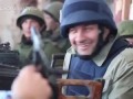 Михаил Пореченков стреляет из пулемета в аэропорту 31.10.2014