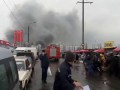 Масштабный пожар на самом большом Секонде Европы 25.12.2016 / Закрыты станции метро