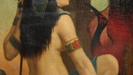Cleopatra, (1877), oil painting by Joseph Coomans (1816-1889)