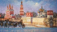 монастырь под снегом