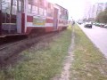 Трамвай сошел с рельсов в Питере