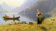 Hans_Dahl_-_On_the_banks_of_the_Fjord