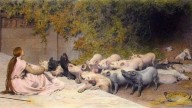 Circe_and_her_swine_by_Briton_Rivière_(1896)