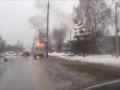 курск, микроавтобус сгорел