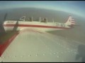 GUY PERSON RIDES ON AEROPLANE WING ! BALLS OF STEEL