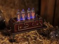 IN-14 handmade NIXIE CLOCK Leather Steampunk Style #2