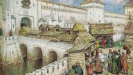 ВАСНЕЦОВ (1856-1933). Книжные лавочки на Спасском мосту в XVI