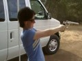 Skinny girl shoots 44 magnum one handed
