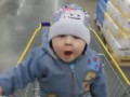 Супер маркет челендж - Первый походод маленького ребенка в магазин с родителями