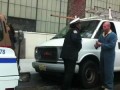 crazy guy cuts off parking meter with saw!!!