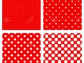 14122223-White-polka-dots-pattern-on-red-background-Stock-Vector-scrapbook