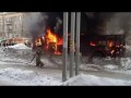 В Омске загорелся троллейбус с 20 пассажирами