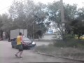 Дорожные разборки с лопатой и баллончиком в Волгограде