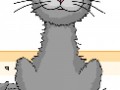 Анимация кот серый