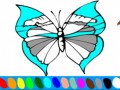 онлайн раскраска бабочка 7