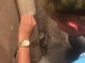 Man Rescues Trapped Kitten from Pipe