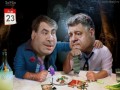 Порошенко и Саакашвили политическая карикатура