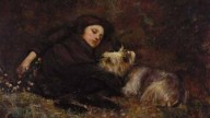Nap Time (also known as Young Girl With Terrier)