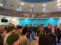 Встреча президента и добровольцев в Чечне в центре подготовки спецназа