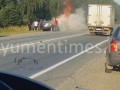 ДТП, где заживо сгорел человек на трассе Тюмень - Екатеринбург