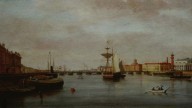 Санкт-Петербурга с видом на Зимний дворец и Биржу. 1878