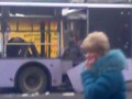 В Донецке снаряд попал в трамвайную остановку