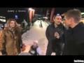 Сноубордист сбил репортера