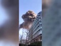 Fire in Google office in China. Google office is on fire.