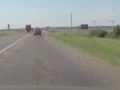 Кирпич из КамАЗа убил пассажирку Audi, видео 18+, 12.06.2012