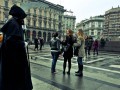 Голуби в Милане не боятся попасть в суп